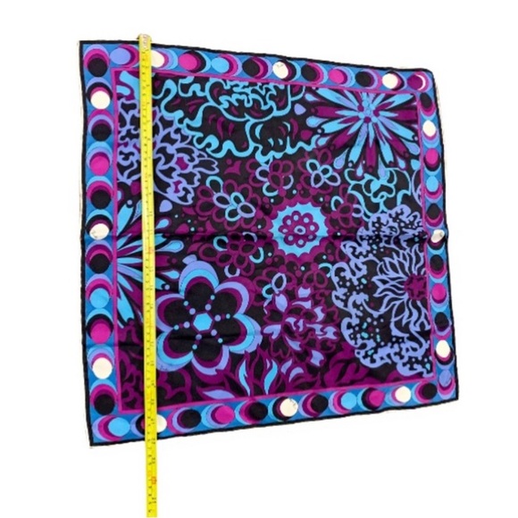 Vintage Authentic Emilio Pucci Floral Silk Scarf - Picture 4 of 6